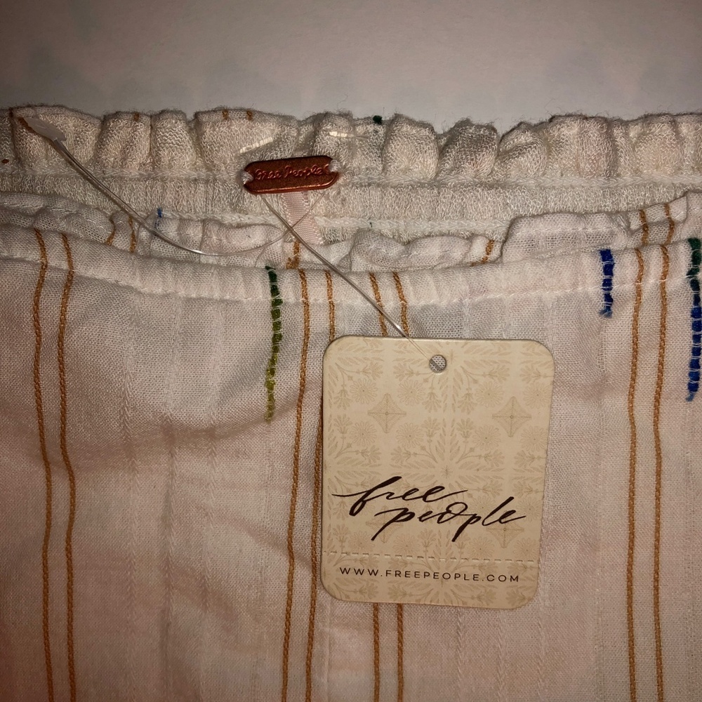 NWT Free People Seratonin Corset Top Ivory (size L) - Picture 10 of 13